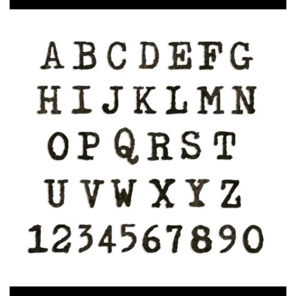 Sizzix BigZ XL Alphabet Die by Tim Holtz Alterations Typo Upper Retired 661198